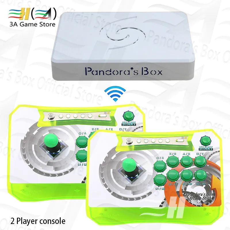 

Pandora Box 6 1300 in 1 Wireless Arcade Fight Stick Arcade Controller Parts for PC PS3 TV Arcade Controller 2 Players console 3d