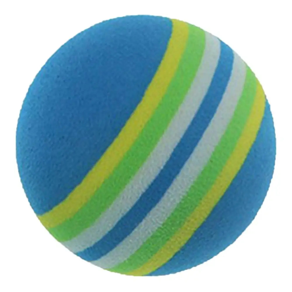 

Blue Stripe Color Ball Golf Indoor Ball Sponge Ball Golf Colored Practice Sponge Balls42mm Ball Soft Foam Stripe Balls Golf