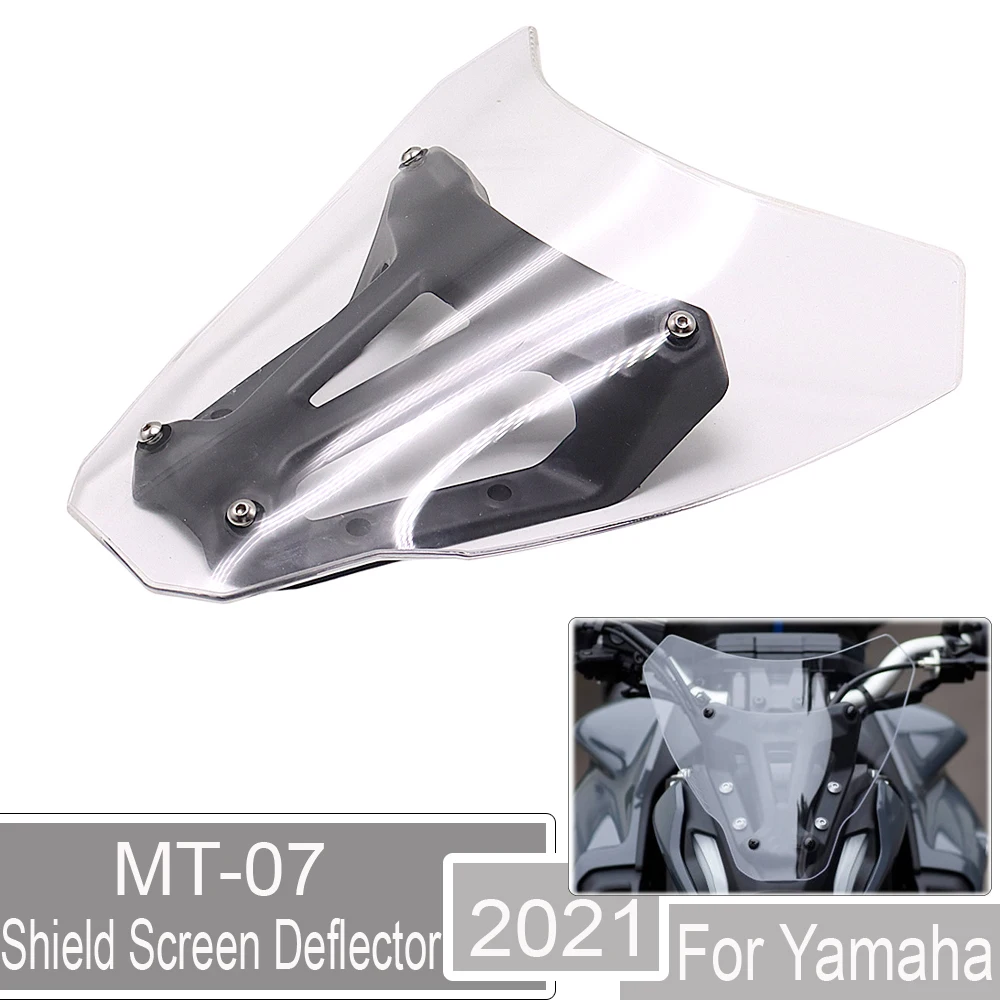 

NEW Motorcycle Parts Acrylic Windshield Windscreen Wind Shield Screen Deflector For Yamaha MT-07 MT07 MT 07 2021-