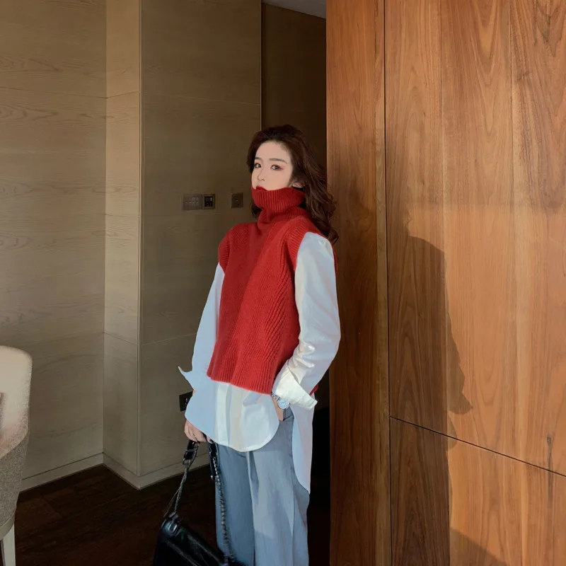 Весна Осень 2020 новая Корейская версия однотонной рубашки с длинными рукавами