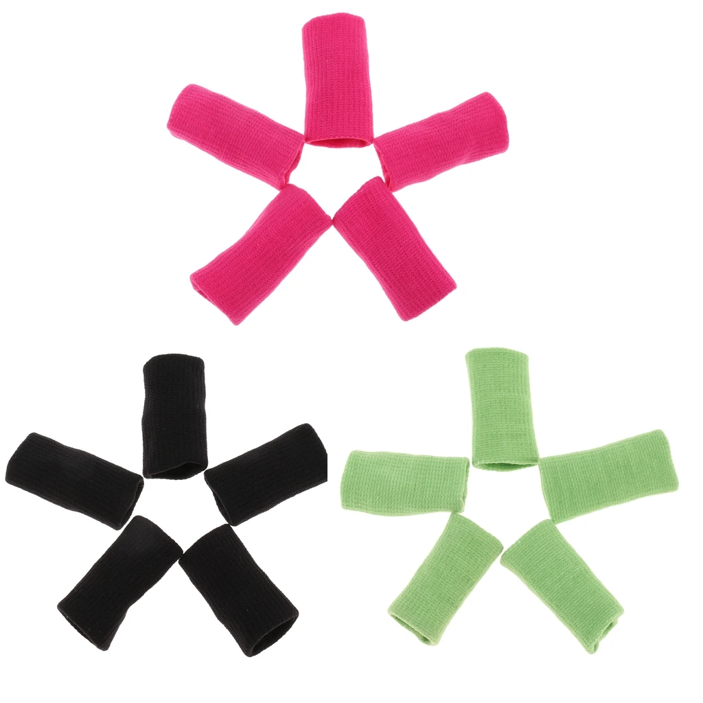 5 шт. спортивные эластичные защитные рукава для пальцев дышащая поддержка