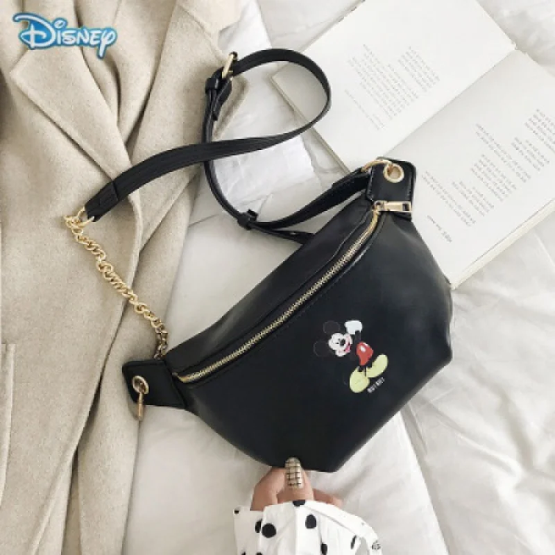 

Модная сумка-мессенджер Disney new Minnie mouse, мультяшная Наплечная поясная сумочка, удобный дорожный кошелек из искусственной кожи