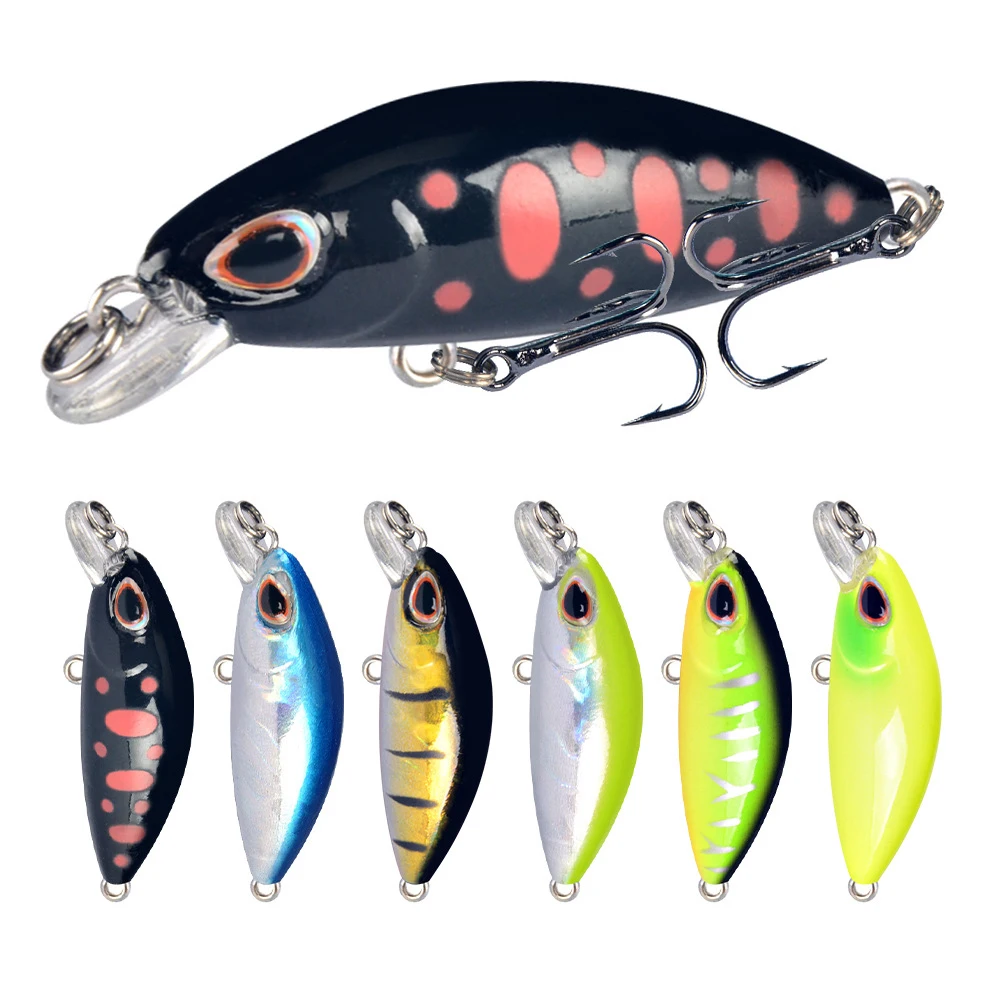 

1pcs Mini Minnow Fishing Lures 4cm 2g Slowly Sinking Artificial Crankbait Hard Bait Swimbait Wobblers Carp Fishing Lure