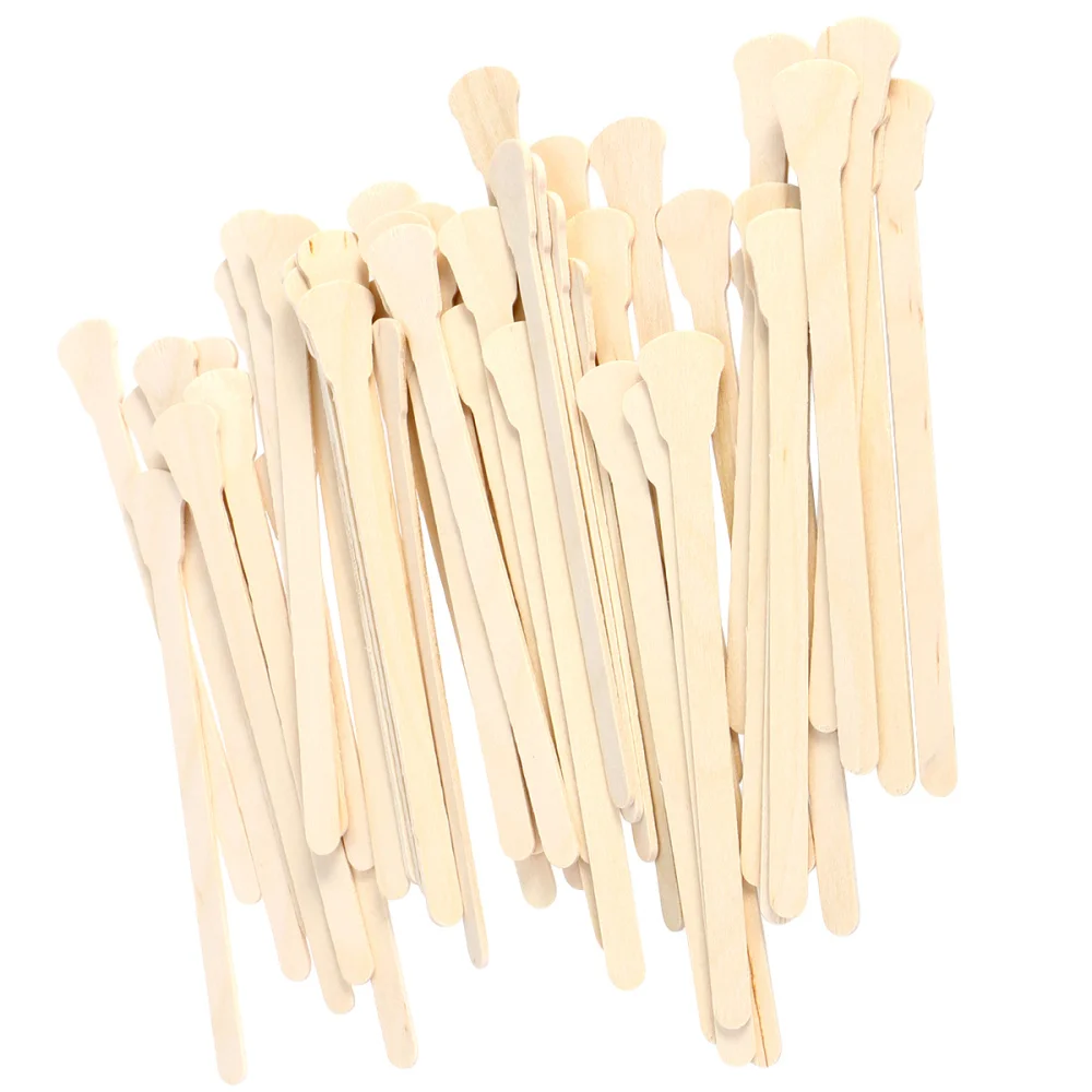

200pcs Wooden Tongue Depressor Disposable Waxing Spatulas Wax Stick (Original Wooden Color)