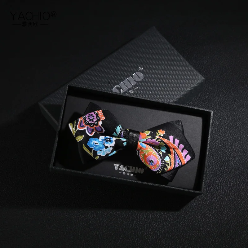 

2020 Новое поступление модные галстуки-бабочки с принтом для мужчин жених свадьба годовщина бабочка галстук с подарочной коробкой