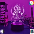 Светодиодный ночсветильник с рисунком из аниме Гуррен Лаганн камина, ночник для спальни, декоративный ночник для манги, подарок на день рождения, комнатный светодиодный ночник 3d