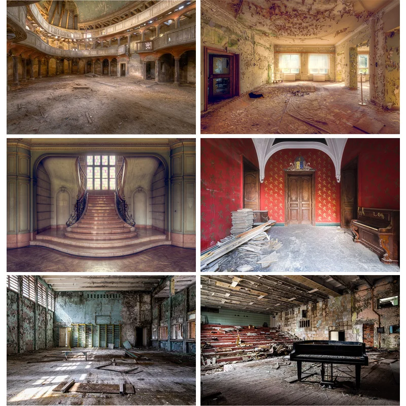 

Deserted Old House Indoor Retro Baby Photo Background Vintage Theme Photography Backdrop Photocall Photo Studio 21604EHO-03