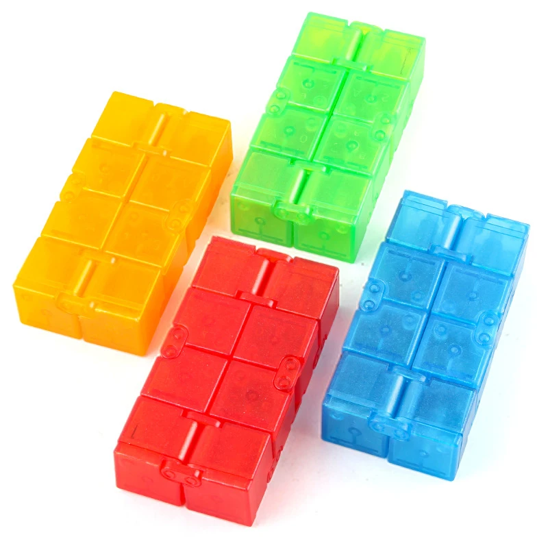 Children Adult Decompression Toy Infinity Magic Cube Square Puzzle Toys Relieve Stress Funny Hand Game Four Corner Maze | Игрушки и