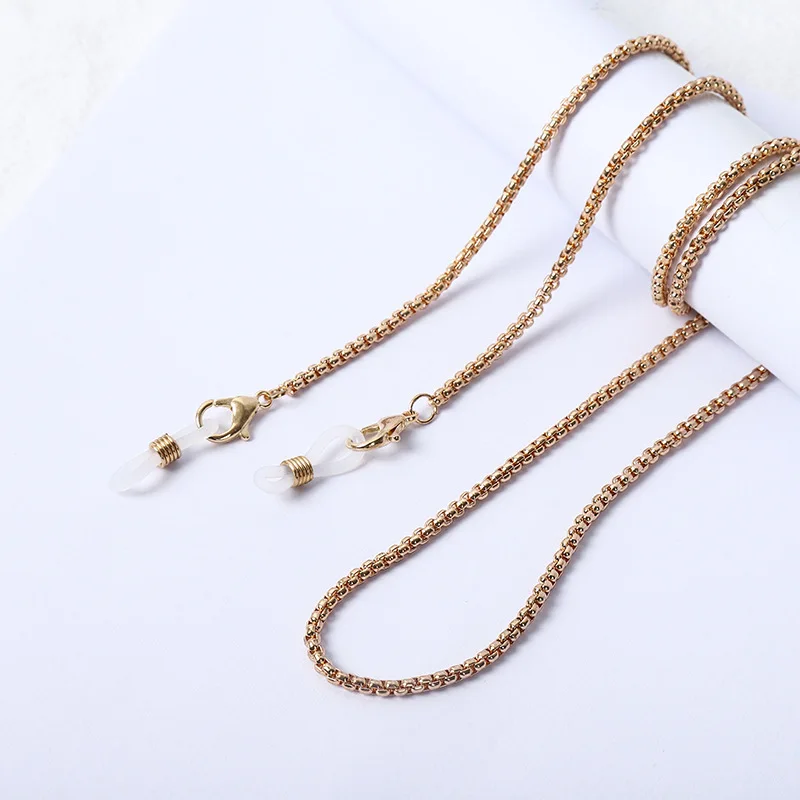 

Gold Color Metal mask chain holder Simple Casual glasses chain women sunglasses chain