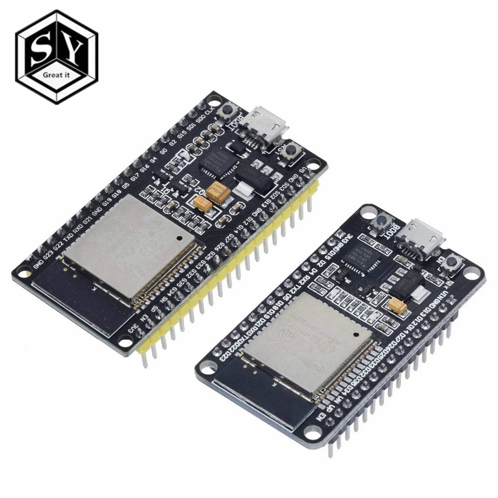 ESP32 ESP-32 ESP32S ESP-32S CP2102 беспроводной WiFi Bluetooth макетная плата Micro USB двухъядерный усилитель мощности фильтрующий модуль