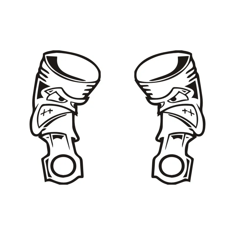 Наклейки на автомобиль наклейки с гневным поршнем для мальчика наклейка бампер