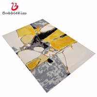 Bubble Kiss Yellow Carpets For Living Room Oil Painting Abstract Gray Lounge Floor Mats Home Decor Bedroom Bedside Area Rug
