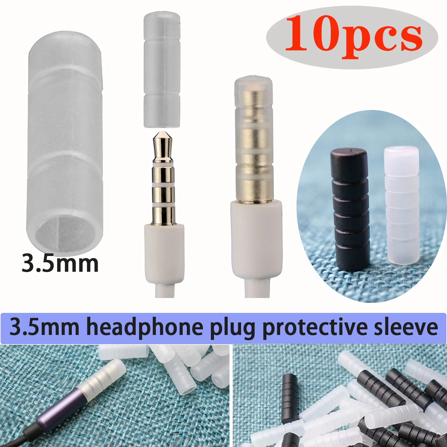 3.5 mm Audio Plug Cover Dust Plug Case Mic Threaded Male Head Protection Anti-oxidation Stereo Cap Headset jack Headphones Port