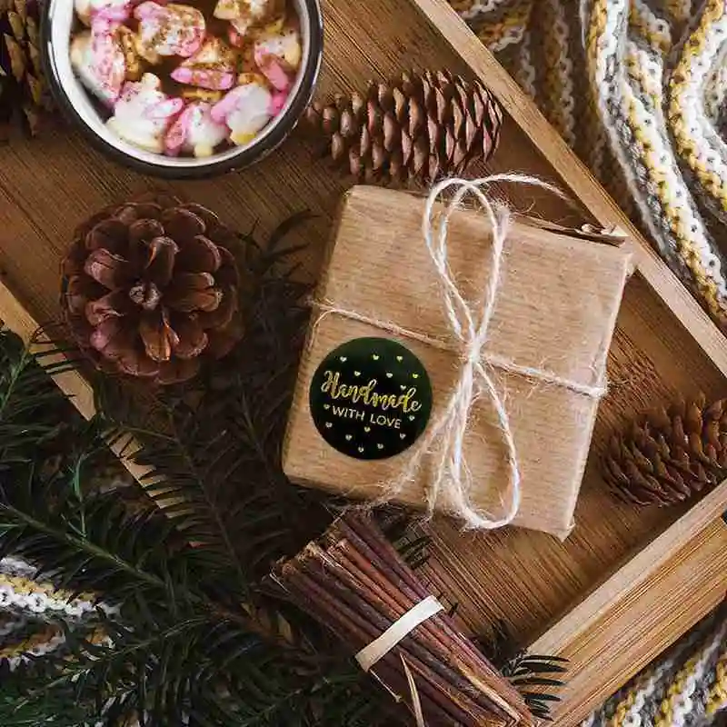 

Feativals Supplies Label Sticker Scrapbooking Handmade Thank Love For Your Business Stickers Packaging With Order Envelope Q4A7