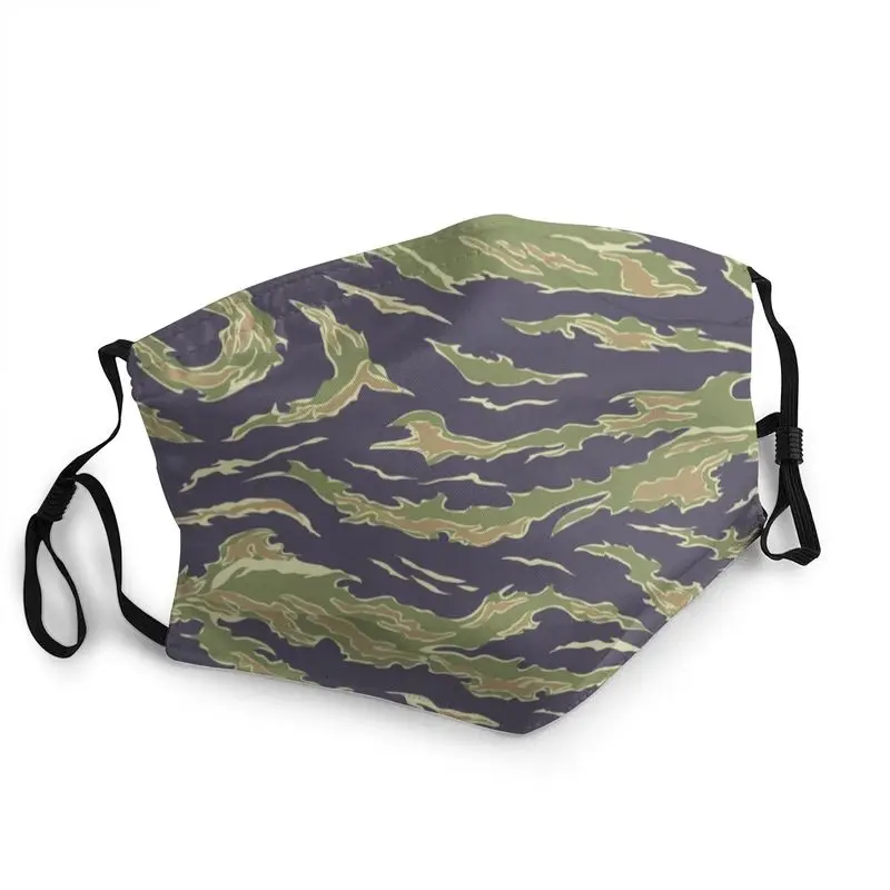 

Tiger Stripe Camo Army Camouflage Mask Reusable Face Mask Military Army Tactical Dustproof Protection Respirator Mouth Muffle