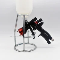 global gravity feed paint spray gun holder stand with strainer holder wall or bench mount hvlp