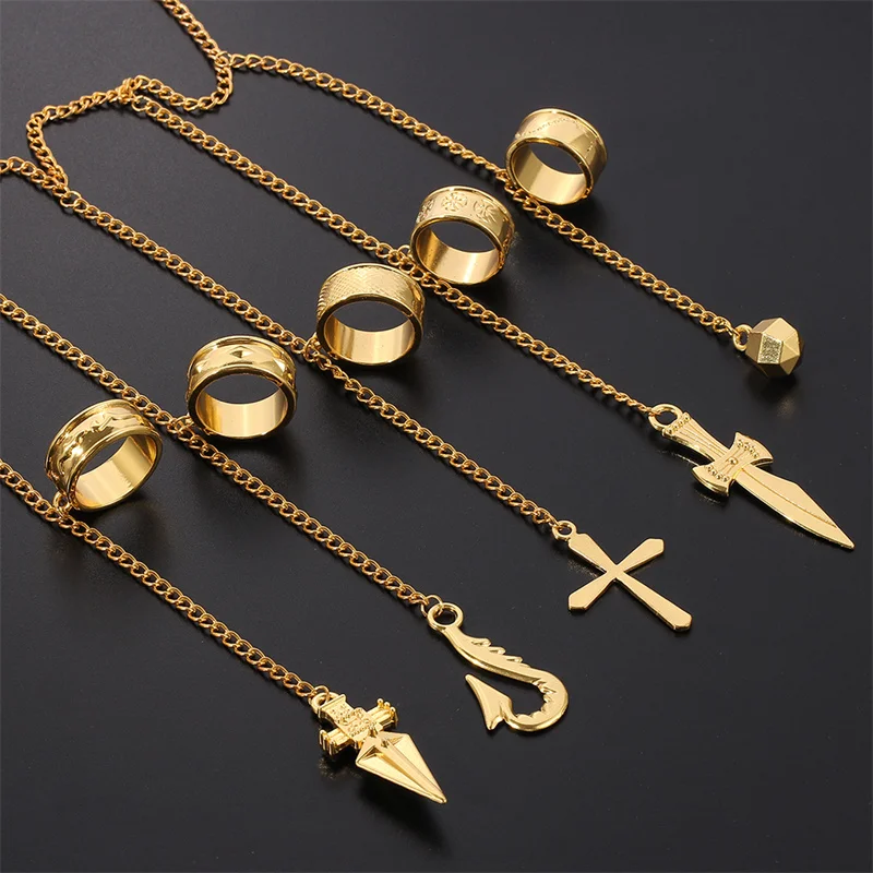 Цепочка Hunter x Kurapika кольца браслет косплей костюм подвески браслеты для аниме