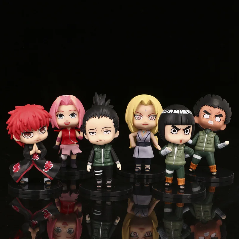 Экшн-фигурка Bandai NARUTO Haruno Sakura Rock Lee Sasori Shikamaru Tsunade Игрушечная модель с орнаментом -