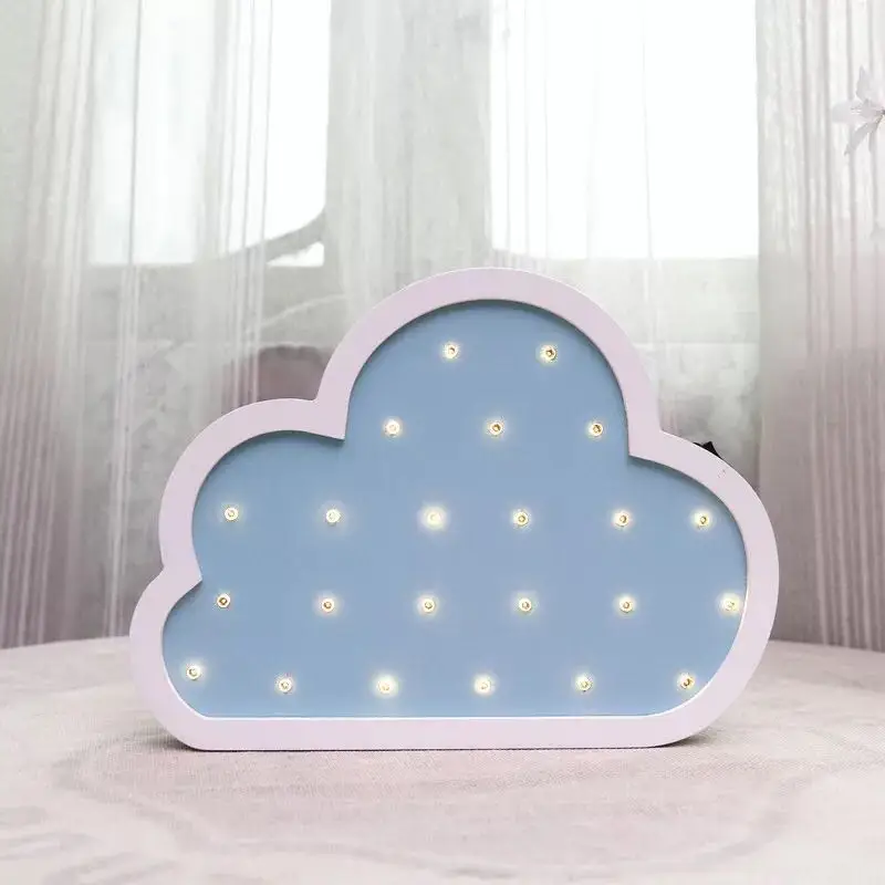 blue cloud Скандинавский детский Декор для детской комнаты в форме облака светодиодный Ночной светильник Настенный подвесной светильник скандинавский детский Декор для детской комнаты для девочек - Цвет: blue cloud