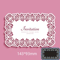 metal cutting dies invitation card for 2020 new stencils diy scrapbooking paper cards craft making craft decoration14393mm