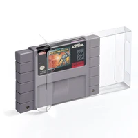 500pcs protector card sleeve clear case for snes