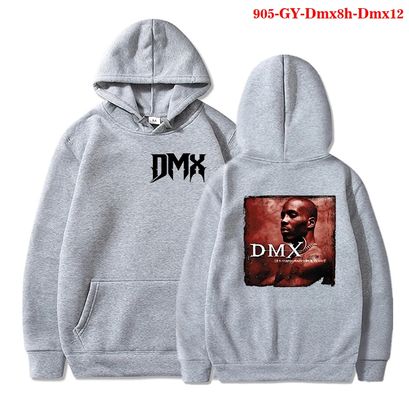 

DMX Lettering Print Hoodies Streetwear Sweatshirt Dark Man X Rapper Graphic Sweatshirts Fashion Cool Pullover Unxisex Sportswear