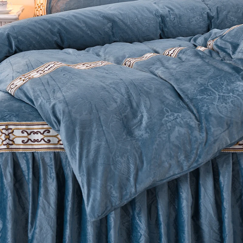 

Luxury King Size Bedding Set Cotton Soft Bed Cover Pillowcases Twin Bedroom Bedding Set Juego De Cama Home Textile DB60CD