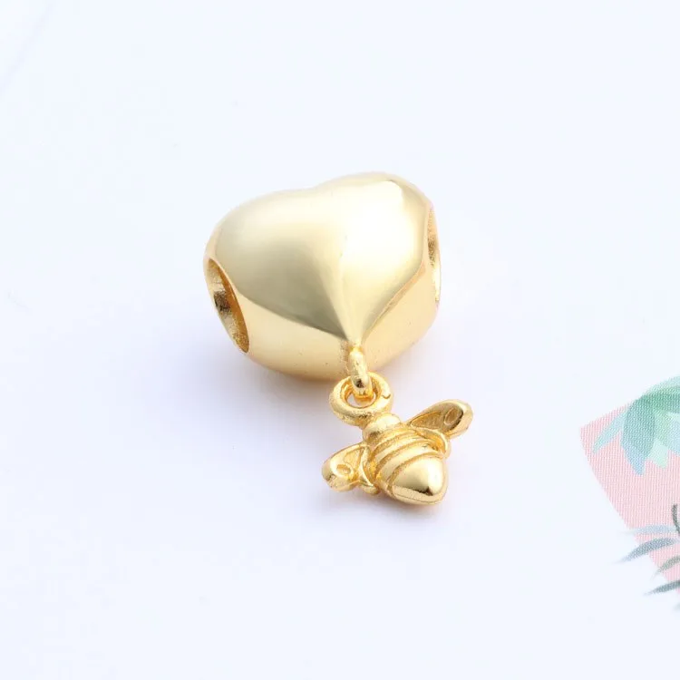 

Authentic 925 Sterling Silver Beads New Fashion, Love And Creative Bee Beads Fit Original Pandora Bracelet For Women Diy Jewelry