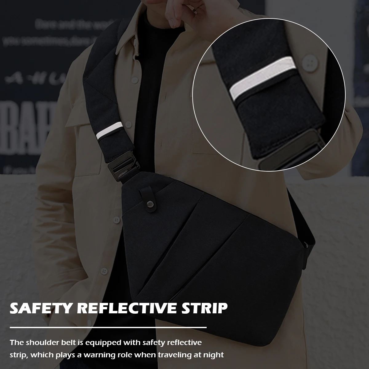 Мужские и женские поясные сумки из полиэстера сумка-слинг через плечо Простая