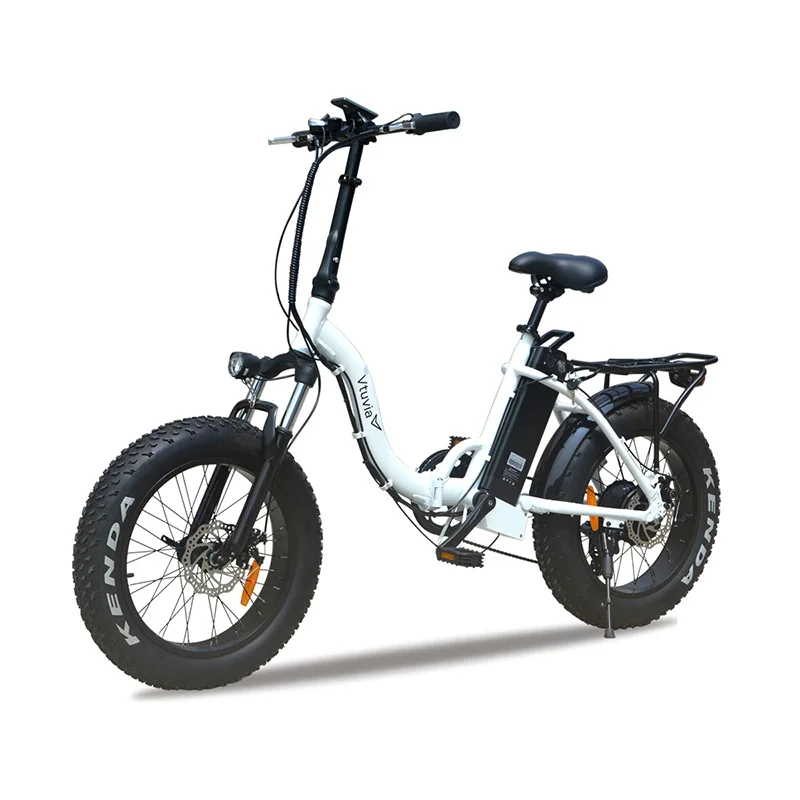 

20 inch Aluminium alloy Folding Fat tire 4.0'' Ebike 48V 12Ah Lithium Battery Electric Bike step-through 500W E bicycle