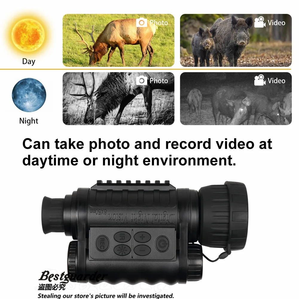 Ультра HD монокуляр телескоп охота прибор ночного видения соединяется с