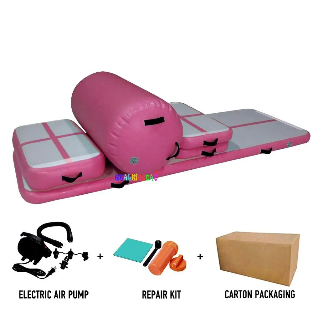 Цена Бесплатная доставка, надувной гимнастический коврик для акробатики, надувной коврик для пола, надувной воздушный трек для дома/чарлидинга