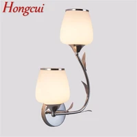 hongcui wall lamps modern led lights creative flower shape indoor for home corridor