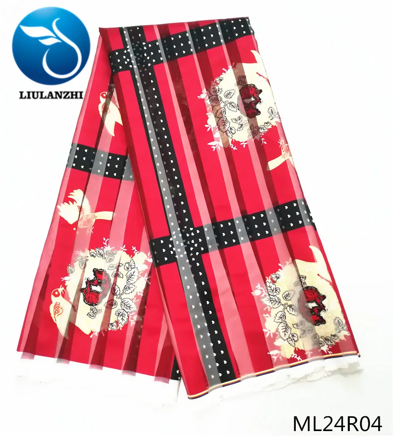 

Новое поступление, африканская ткань LIULANZHI с принтом для шитья платья, кружевной материал, ленточная ткань, 5 ярдов, ленточная ткань
