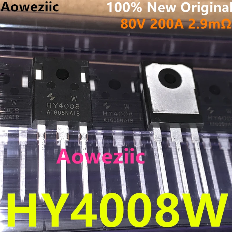 

Aoweziic 10Pcs/Lot HY4008W HY4008 200A 80V 2.9mΩ TO-247 Inverter Ultra Chip 100% New Original N-Channel Enhancement Mode MOSFET