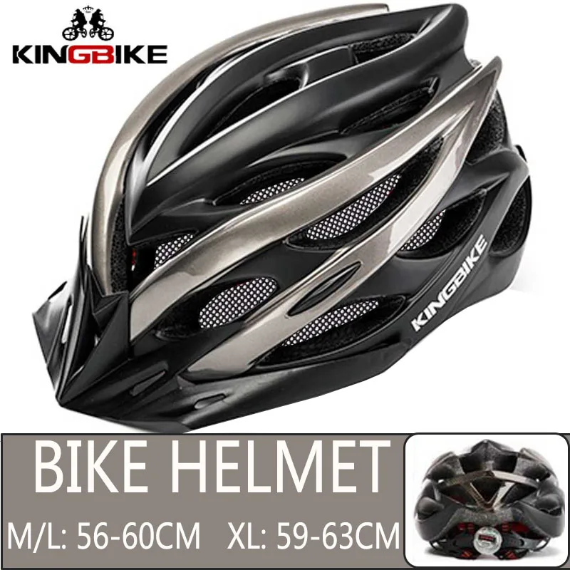 872-Titanium KINGBIKE велосипедный шлем из титана Сверхлегкий в форме велосипедный шлем с козырьком дышащий дорожный горный MTB открытый велосипедный шлем - Цвет: 872-Titanium