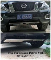 stainless steel front rear bumper protector guard plate fits for nissan patrol y62 2014 2018 year