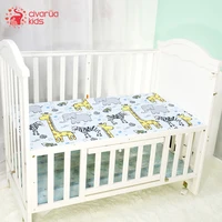 newborn baby crib fitted sheet baby bed mattress cover soft breathable cartoon print newborn bedding for cot size 13070cm