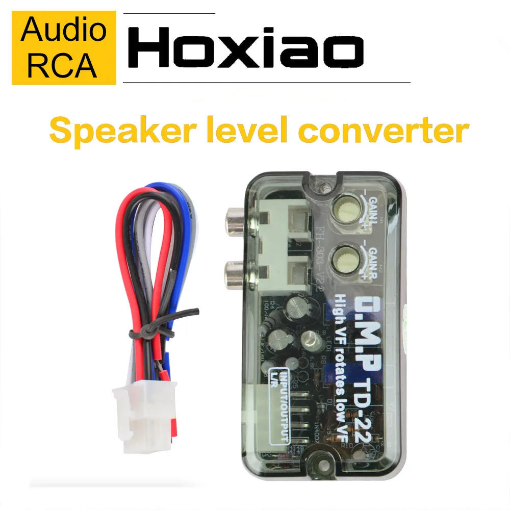 Универсальные автомобильные аудиоконвертеры динамик автомобильный усилитель 12