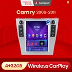 Junsun для Tesla Style Android Auto 4G беспроводной Carplay DSP автомобильное радио мультимедиа для Toyota Camry 6 XV 40 50 2006 2007 2008 2009 2010 2011 no 2din