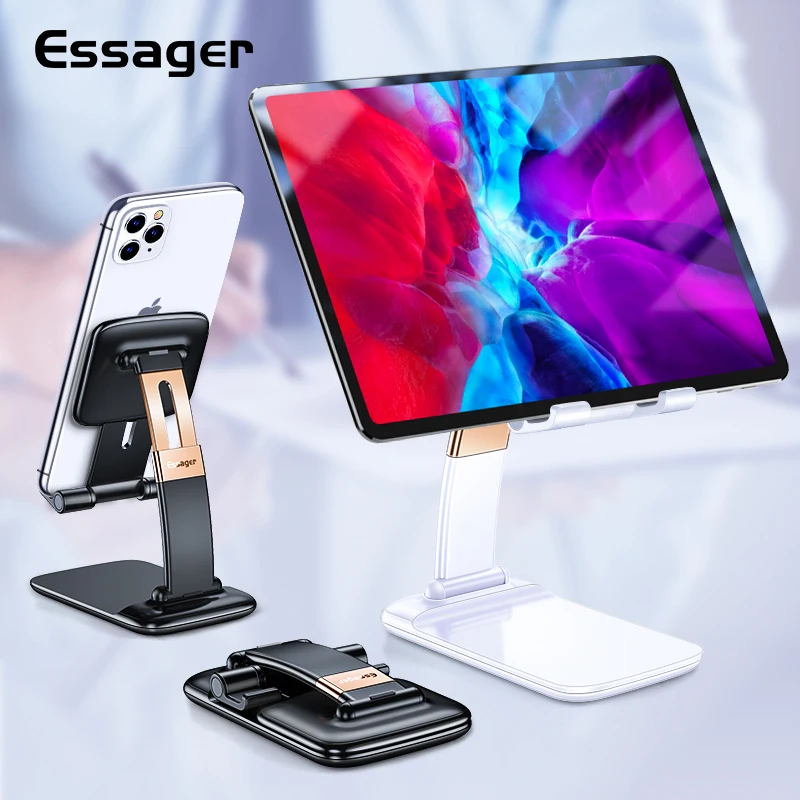 

Essager Gravity Desk Mobile Phone Holder Stand For iPhone iPad Pro Tablet Flexible Foldable Table Desktop Cell Smartphone Stand
