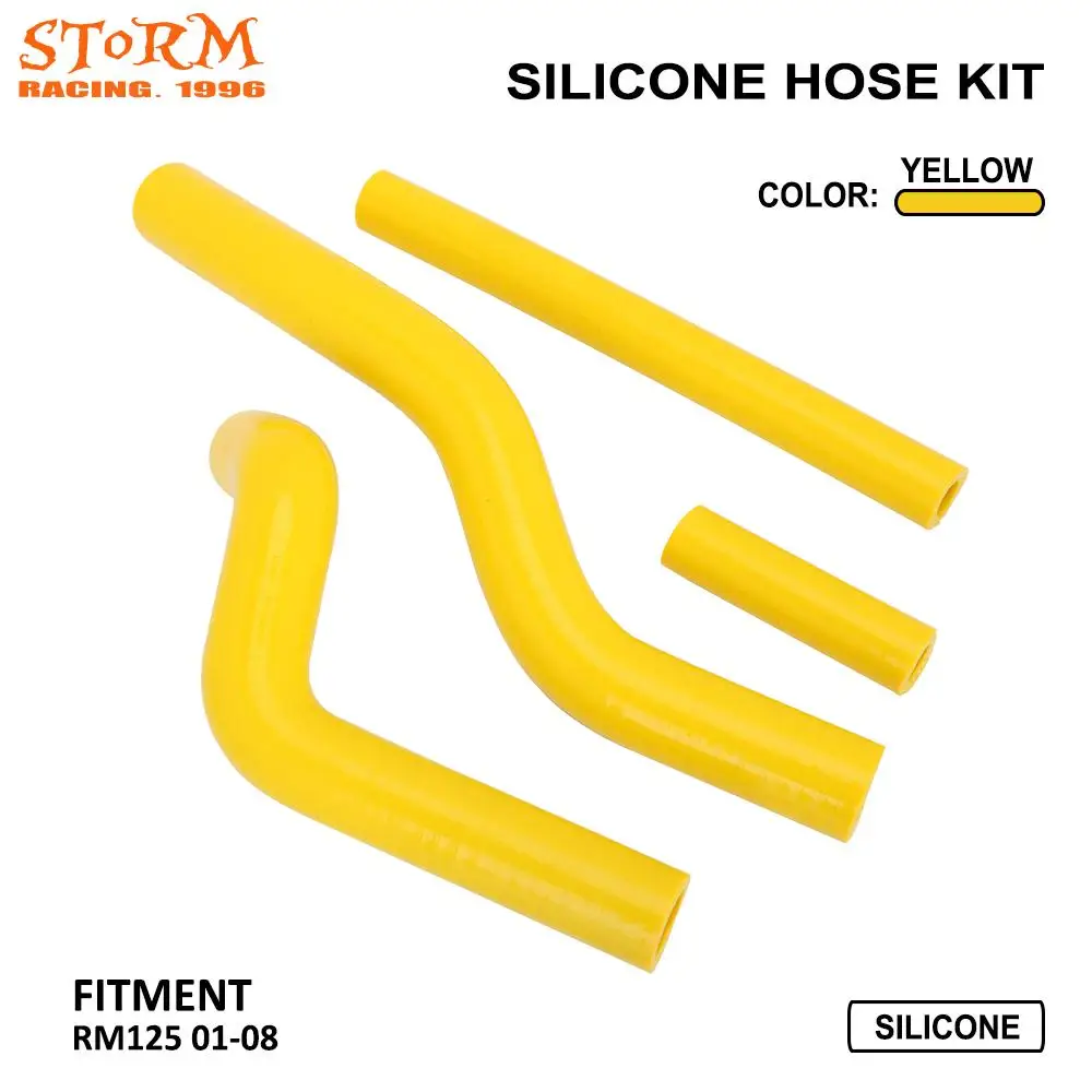 Желтый силиконовый радиатор для мотоцикла водонагреватель охлаждающий водяной