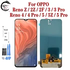 Дисплей для OPPO Reno Z Reno2 Z LCD Reno3 Pro 4G 5G Reno4 Reno5 F ЖК-экран сенсорный датчик дигитайзер в сборе Замена протестирован