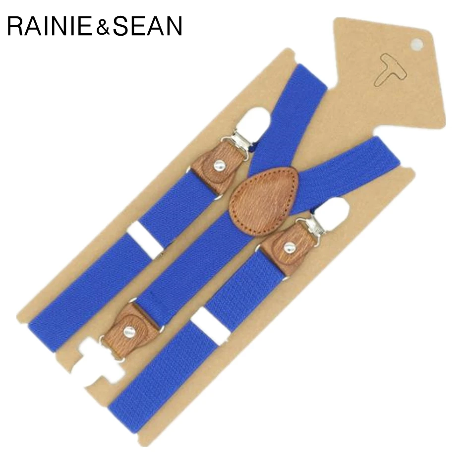 Детские подтяжки RAINIE SEAN розовые для девочки однотонные красные синие в стиле