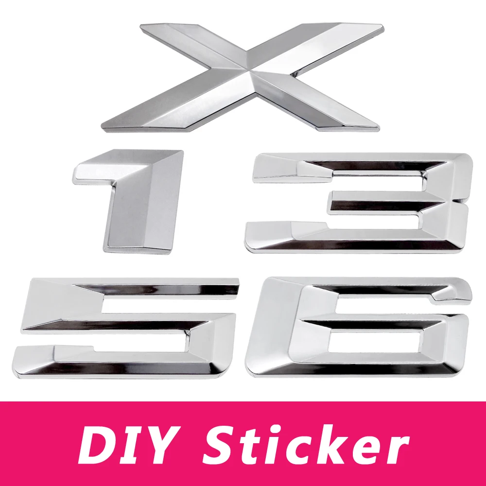 Для BMW X1 X3 X5 X6 E46 E36 F30 M3 M4 M5 740Li 325i пластик DIY номер хвост наклейка задний багажник