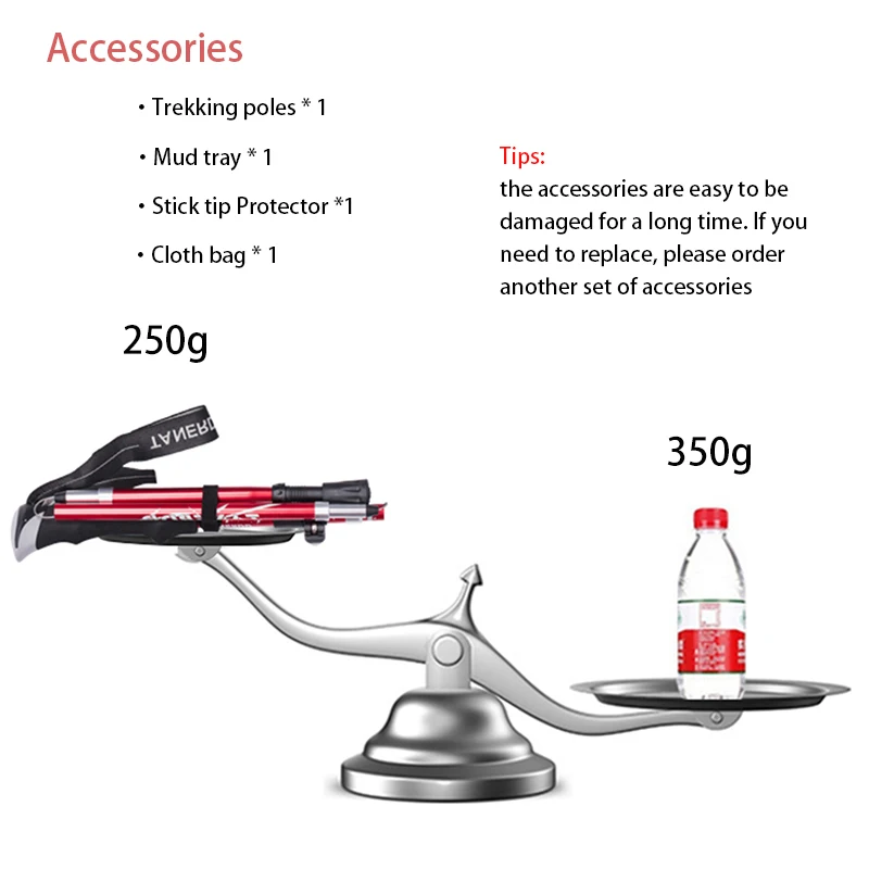 5-Section Outdoor Fold Trekking Pole Camping Portable Walking Hiking Stick For Nordic Elderly Telescopic Club Easy Put Into Bag