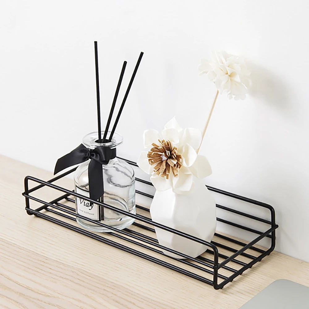 Настенная угловая корзина для ванной комнаты полка душа из кованого железа