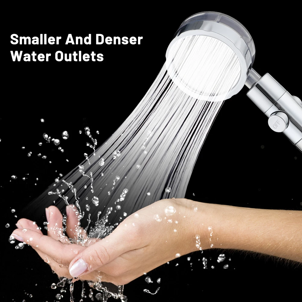 

New High-Pressure Handheld Shower Head with ON/Off Switch Water Saving Hand Held Showerhead Bathroom Powerful Shower Spray