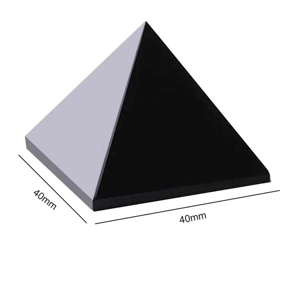 

1Pcs Obsidian Pyramid Living Room Natural Crystal Stone Ornaments Home Decor Crafts DIY Gift Decoration