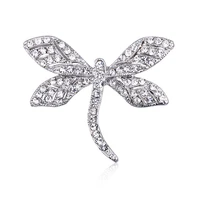new high quality dragonfly brooch pins crystal insect girl shirt kids bag pendant brooches for women 2021 accessories wholesale